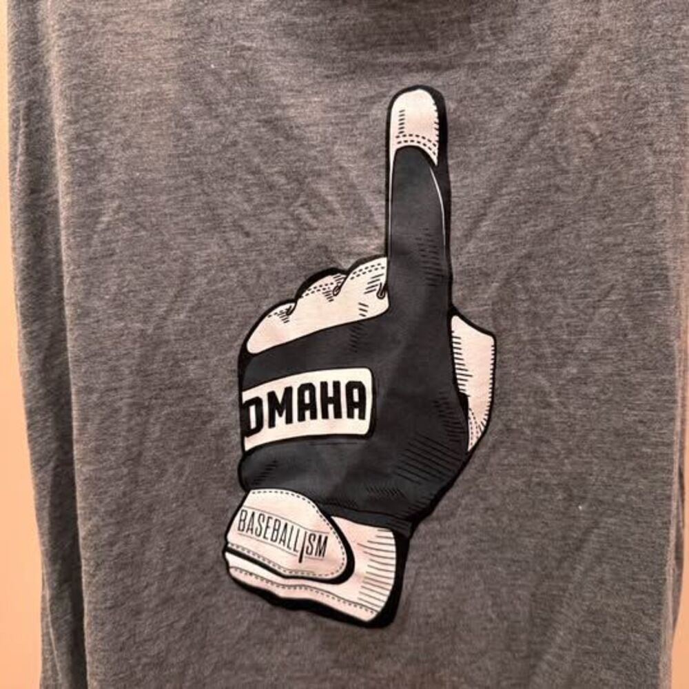 CWS Baseballism Omaha Pointing Hand Tank Top M